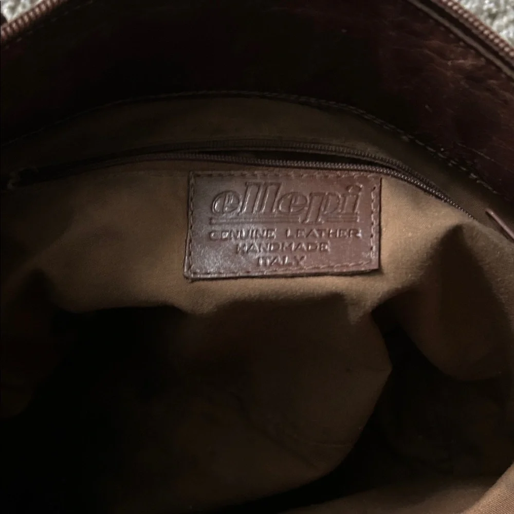 Ellepi Dark Brown Leather Bag - Picture 3 of 4